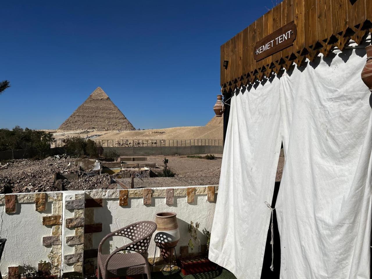 Kemet Pyramids Room View Cairo Exterior foto